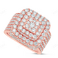 18Kt Rose Gold Moissanite Hip Hop Ring for Men hip hop jewelry CustomDiamJewel