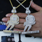 Hip Hop Moissanite Baguette Chasing money Two Tone Pendant hip hop jewelry CustomDiamJewel