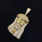 Hip Hop Fully Iced Out Sterling Silver Jesus Pendant hip hop jewelry CustomDiamJewel