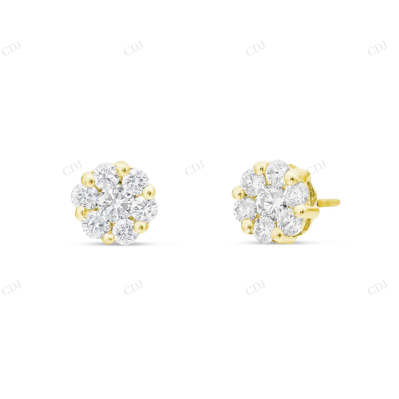 14k White Gold 0.25ct Diamond Stud Earrings Stud earrings CustomDiamJewel