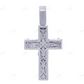 10K Gold Jesus Crucifix 3 Inch Lab Grown Diamond Pendant Hip Hop Pendent CustomDiamJewel