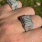 Baguette Moissanite Iced Hip Hop Ring  customdiamjewel   