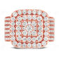 18Kt Rose Gold Moissanite Hip Hop Ring for Men hip hop jewelry CustomDiamJewel
