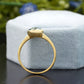 Round Cut Blue Gemstone Cocktail Ring