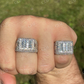 Baguette Moissanite Iced Hip Hop Ring  customdiamjewel   