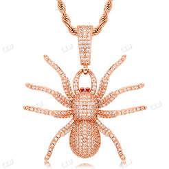 Iced Out Moissanite Spider Hip Hop Pendant hip hop jewelry CustomDiamJewel