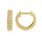0.15CTW Gold Platted Moissanite Diamond Simple Hoop Earrings Stud earrings CustomDiamJewel