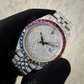 Wholesaler Customized Rolex Baguette Round Moissanite Watch customdiamjewel