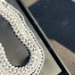 14mm Baguette Moissanite Diamond Sterling Silver Cuban Link Chain  customdiamjewel   