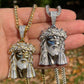 Custom Sterling Silver Jesus Head Pendant hip hop jewelry CustomDiamJewel