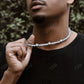 Custom Diamond Hip Hop Tennis Chain Necklace  CustomDiamJewel   