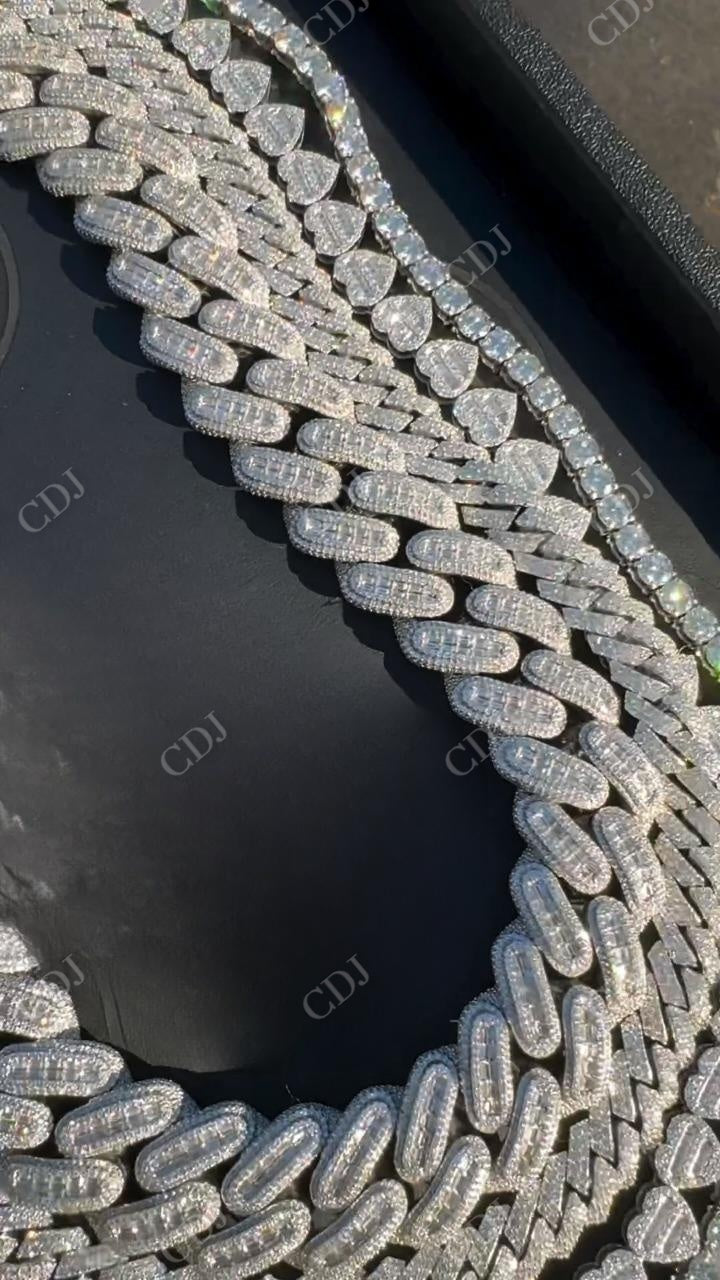 925 Sterling Silver Cuban Link Chain Rhodium Plated Wholesale