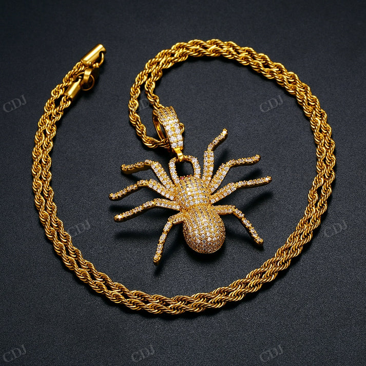 Iced Out Moissanite Spider Hip Hop Pendant hip hop jewelry CustomDiamJewel