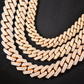 8mm Iced Out Diamond Gold Cuban Chain hip hop jewelry CustomDiamJewel