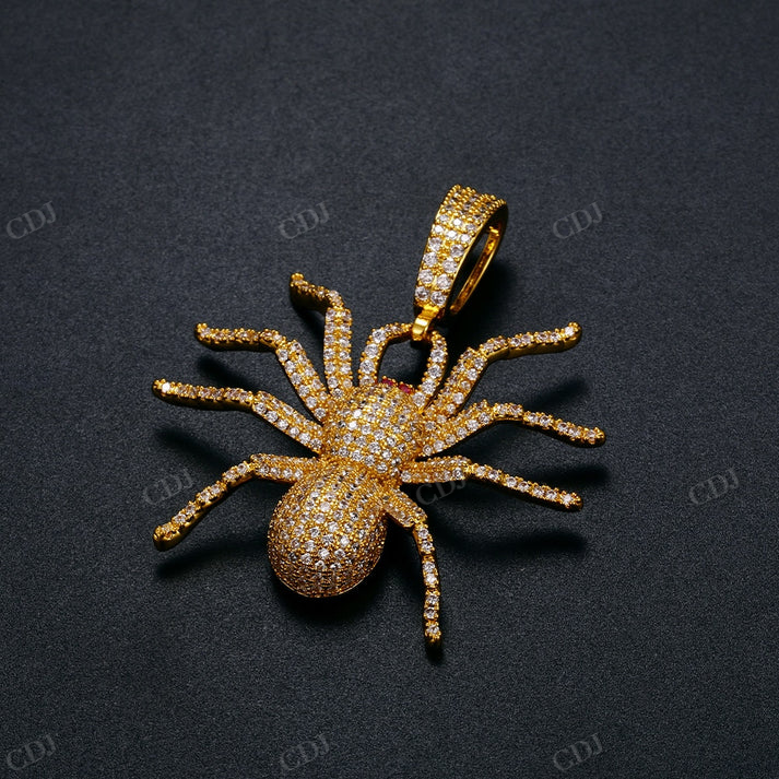 Iced Out Moissanite Spider Hip Hop Pendant hip hop jewelry CustomDiamJewel