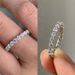 Round Cut Lab Grown Diamond 3/4 Eternity Band customdiamjewel
