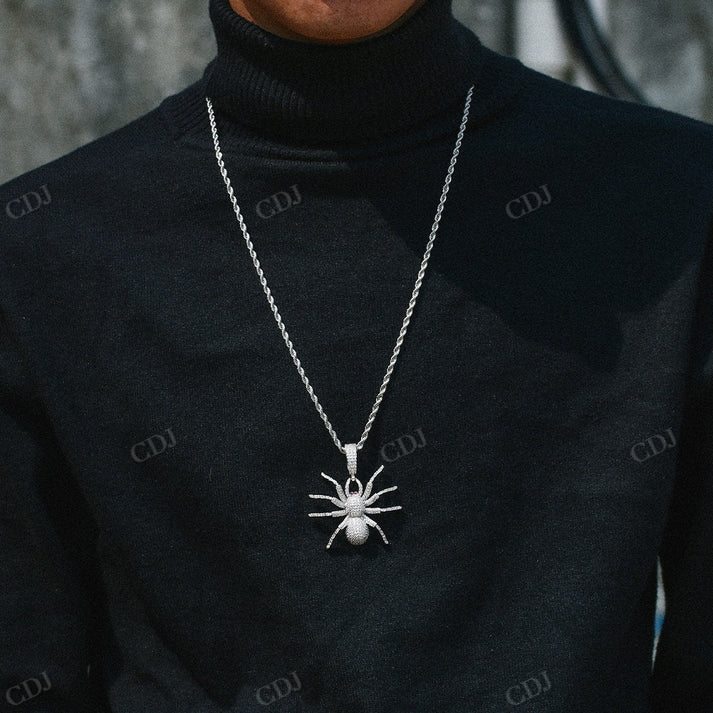 Iced Out Moissanite Spider Hip Hop Pendant hip hop jewelry CustomDiamJewel