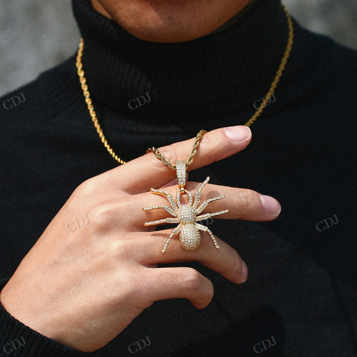Iced Out Moissanite Spider Hip Hop Pendant hip hop jewelry CustomDiamJewel