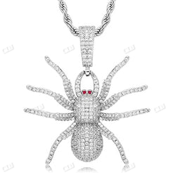 Iced Out Moissanite Spider Hip Hop Pendant hip hop jewelry CustomDiamJewel