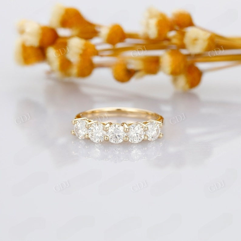 4mm Round Lab Grown Diamond Wedding Band  customdiamjewel   