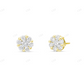 14k White Gold Diamond Stud Earrings Foe Daily Wear Stud earrings CustomDiamJewel