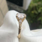 Vintage Emerald Lab Grown Diamond Promise Ring customdiamjewel