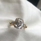 Vintage Emerald Lab Grown Diamond Promise Ring customdiamjewel