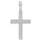 10K White Gold Lab Grown Diamond Cross Pendant Hip Hop Pendent CustomDiamJewel