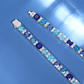 7mm S925 Blue Asscher Sapphire Diamond Tennis Chain hip hop jewelry CustomDiamJewel