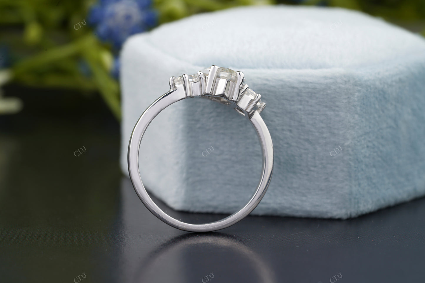 Lab-Grown Diamond Geometric Ring