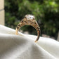 Vintage Emerald Lab Grown Diamond Promise Ring customdiamjewel