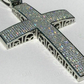14K White Gold Cross Diamonds Pendant For Men  customdiamjewel   