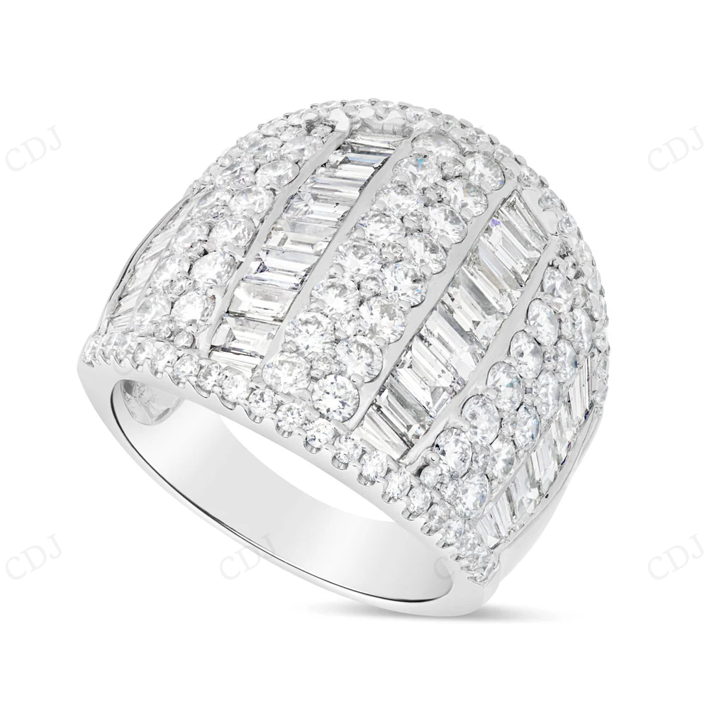 S925 Moissanite Dome Hip hop Ring for Men hip hop jewelry CustomDiamJewel