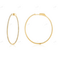 1.05CTW Gold Platted Moissanite Diamond Hoop Earrings Stud earrings CustomDiamJewel