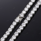 3mm Round Cut VVS Moissanite S925 Tennis Chain hip hop jewelry CustomDiamJewel