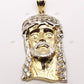 Two Tone Gold Plated Jesus Face Pendant hip hop jewelry CustomDiamJewel