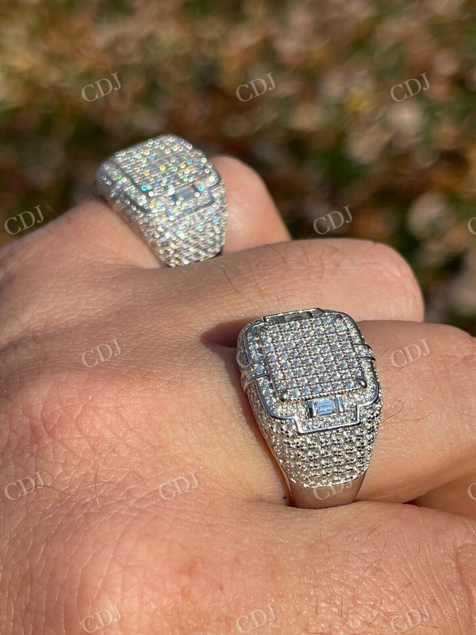 Lab Grown Diamond Hip Hop Iced Out Ring  customdiamjewel   