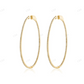 1.05CTW Gold Platted Moissanite Diamond Hoop Earrings Stud earrings CustomDiamJewel