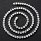 3mm Round Cut VVS Moissanite S925 Tennis Chain hip hop jewelry CustomDiamJewel