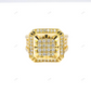 Hip Hop 14K Gold Moissanite Luxury Ring For Men hip hop jewelry customdiamjewel