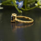 Black Moissanite Gold Engagement Ring
