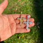 925 Silver Dripping Cross Iced Diamond Pendant  customdiamjewel   