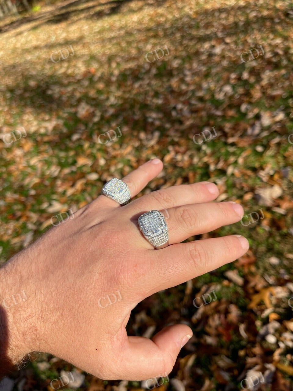 Lab Grown Diamond Hip Hop Iced Out Ring  customdiamjewel   