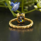 Black Moissanite Gold Engagement Ring