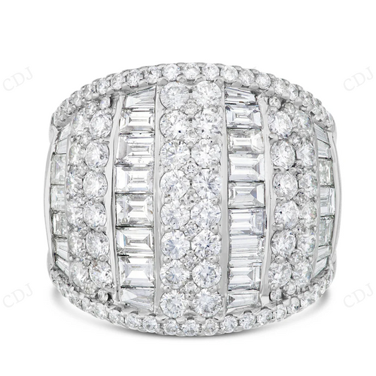 S925 Moissanite Dome Hip hop Ring for Men hip hop jewelry CustomDiamJewel