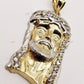 Two Tone Gold Plated Jesus Face Pendant hip hop jewelry CustomDiamJewel