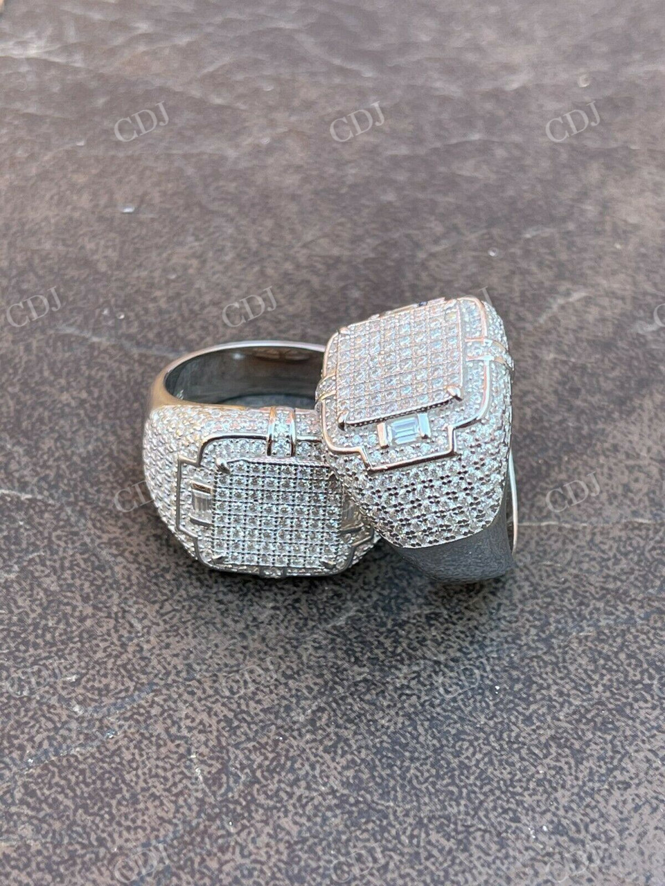 Lab Grown Diamond Hip Hop Iced Out Ring  customdiamjewel   