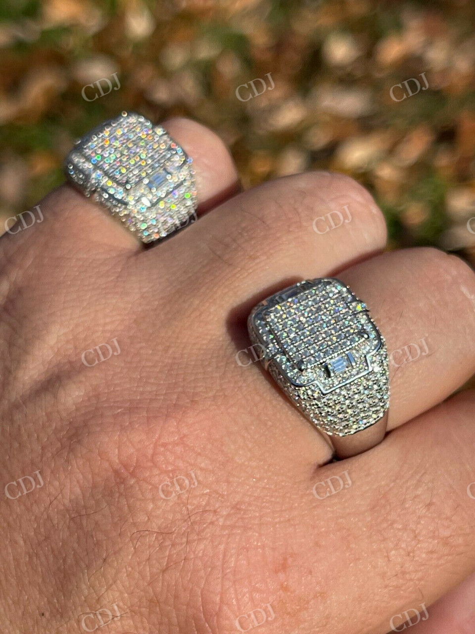 Lab Grown Diamond Hip Hop Iced Out Ring  customdiamjewel   