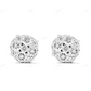 0.73CTW Sterling Silver Moissanite Diamond Studs Earrings Stud earrings CustomDiamJewel