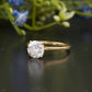 Round Cut Thin Band Solitaire Ring customdiamjewel